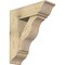 Ekena Millwork Funston Traditional Rough Sawn Bracket w/ Offset Brace, Douglas Fir, 8"W x 24"D x 28"H BKT0806X24X28FST01RDF - alternate 1